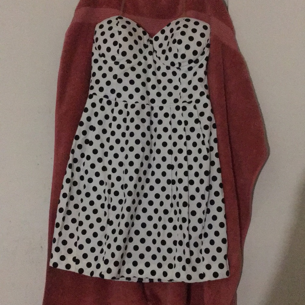 Mustard seed polka dot dress new with tags